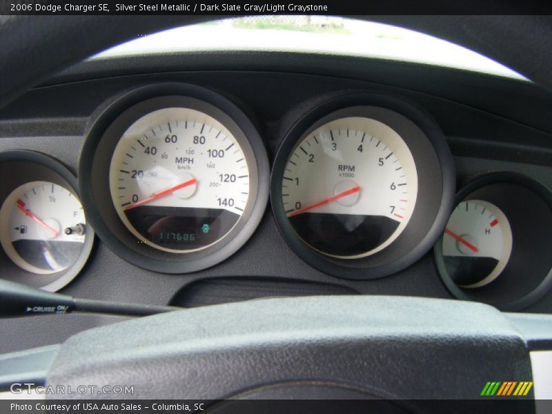 Silver Steel Metallic / Dark Slate Gray/Light Graystone 2006 Dodge Charger SE