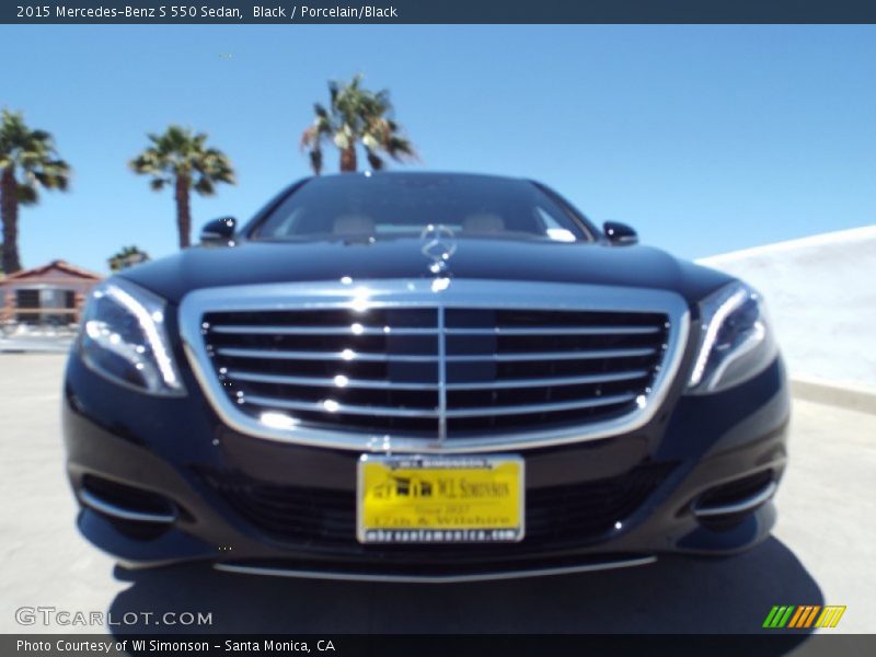 Black / Porcelain/Black 2015 Mercedes-Benz S 550 Sedan