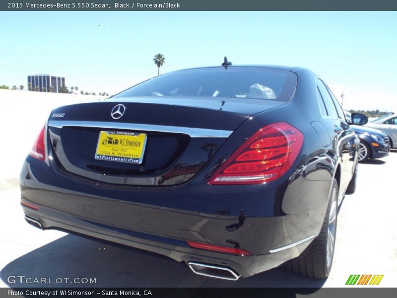 Black / Porcelain/Black 2015 Mercedes-Benz S 550 Sedan