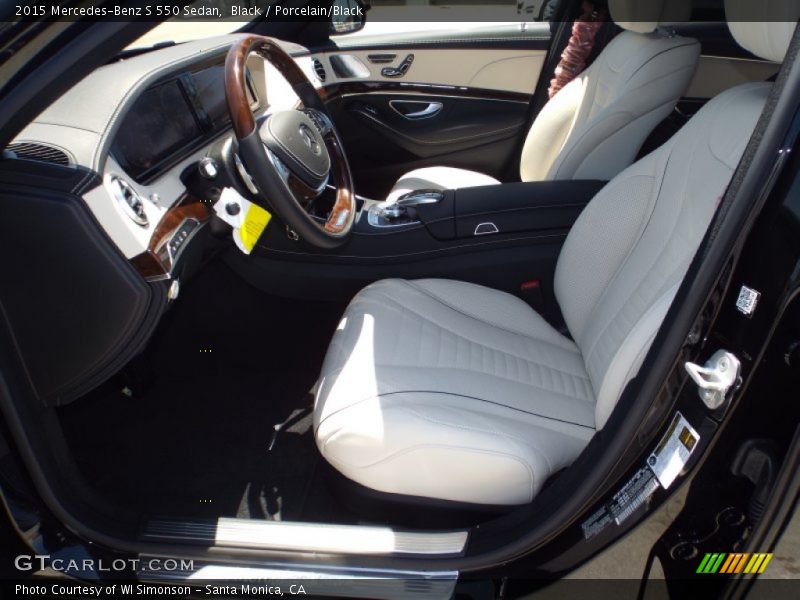 Black / Porcelain/Black 2015 Mercedes-Benz S 550 Sedan