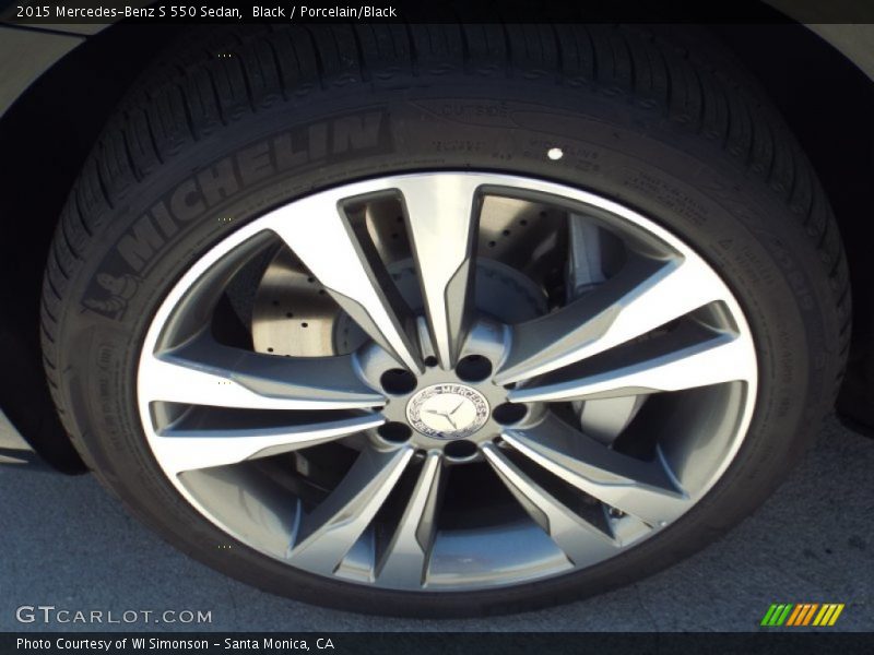 Black / Porcelain/Black 2015 Mercedes-Benz S 550 Sedan