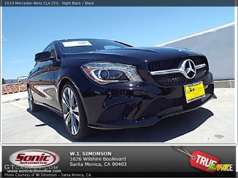 Night Black / Black 2014 Mercedes-Benz CLA 250