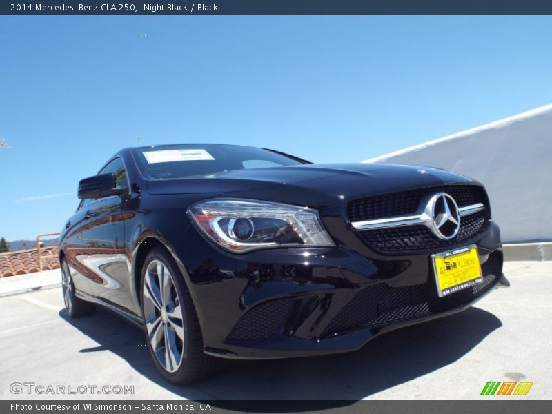Night Black / Black 2014 Mercedes-Benz CLA 250