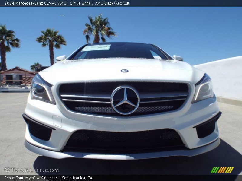 Cirrus White / AMG Black/Red Cut 2014 Mercedes-Benz CLA 45 AMG