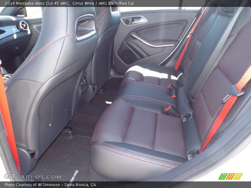 Cirrus White / AMG Black/Red Cut 2014 Mercedes-Benz CLA 45 AMG