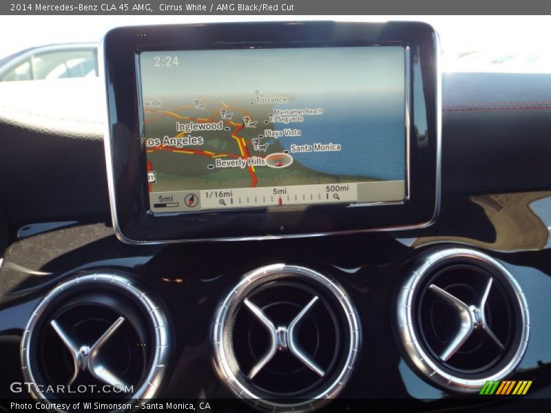 Cirrus White / AMG Black/Red Cut 2014 Mercedes-Benz CLA 45 AMG