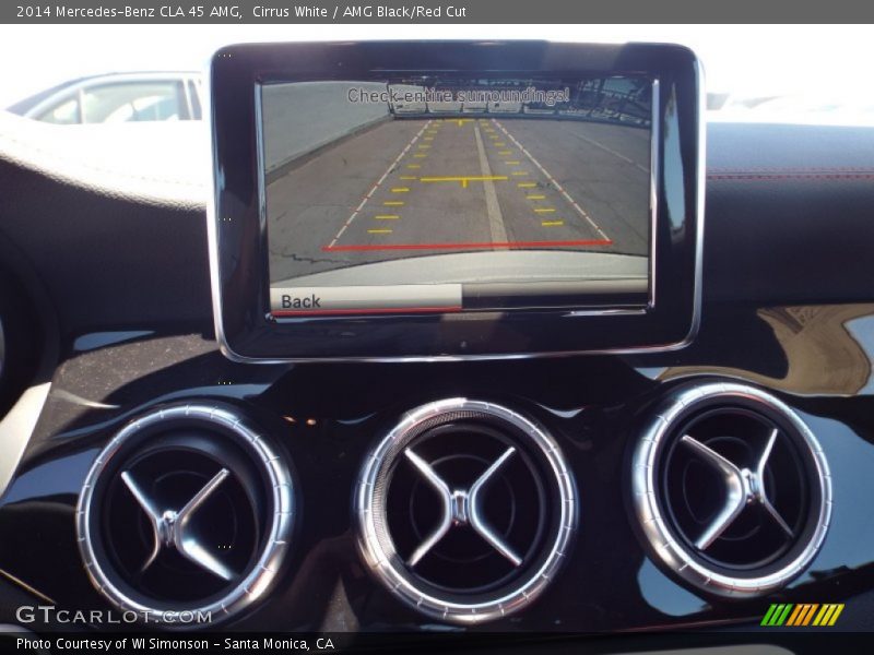 Cirrus White / AMG Black/Red Cut 2014 Mercedes-Benz CLA 45 AMG