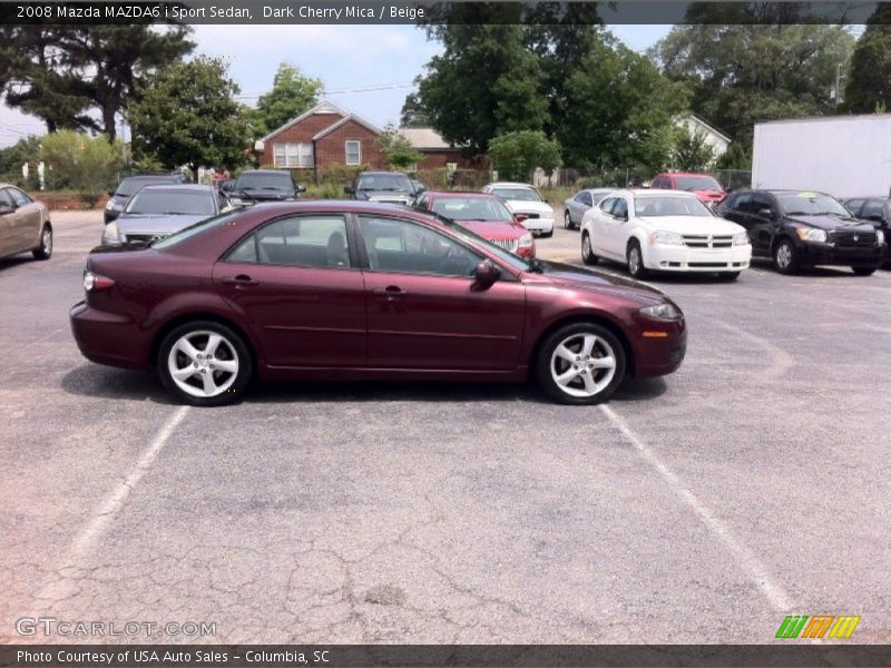 Dark Cherry Mica / Beige 2008 Mazda MAZDA6 i Sport Sedan