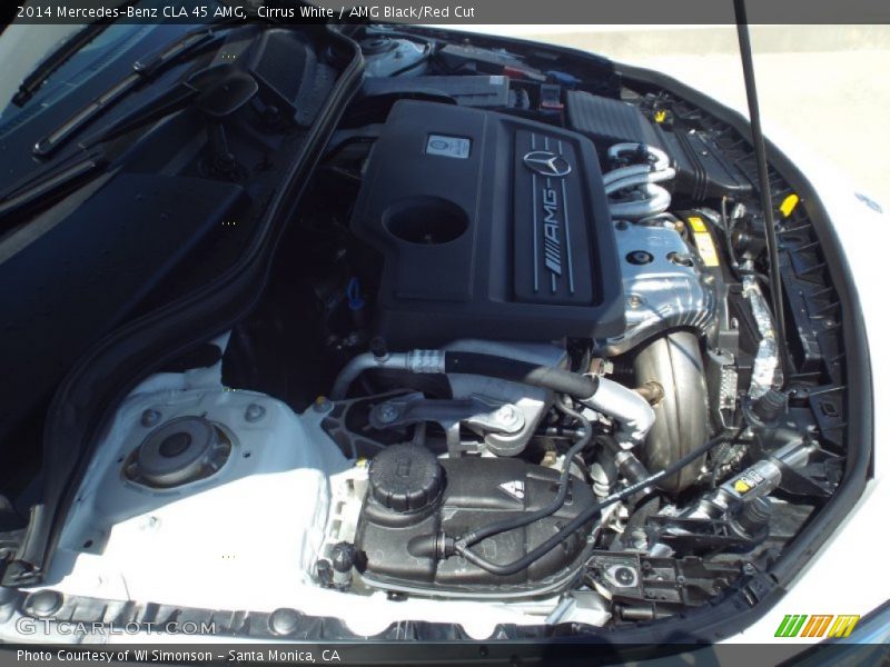 Cirrus White / AMG Black/Red Cut 2014 Mercedes-Benz CLA 45 AMG