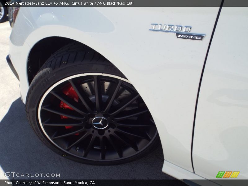 Cirrus White / AMG Black/Red Cut 2014 Mercedes-Benz CLA 45 AMG