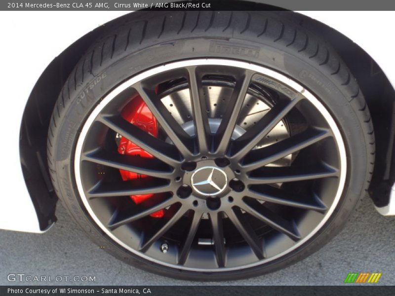 Cirrus White / AMG Black/Red Cut 2014 Mercedes-Benz CLA 45 AMG