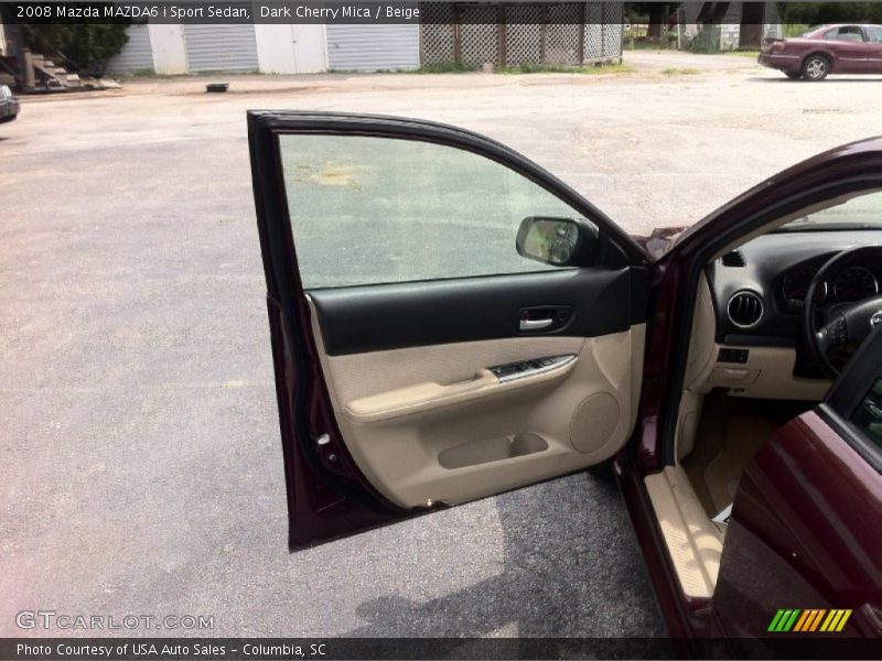 Dark Cherry Mica / Beige 2008 Mazda MAZDA6 i Sport Sedan