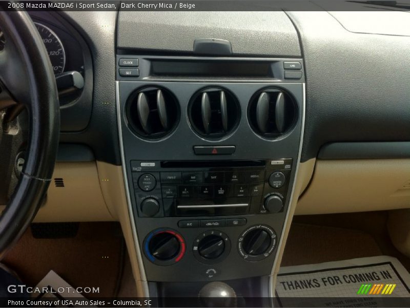 Dark Cherry Mica / Beige 2008 Mazda MAZDA6 i Sport Sedan