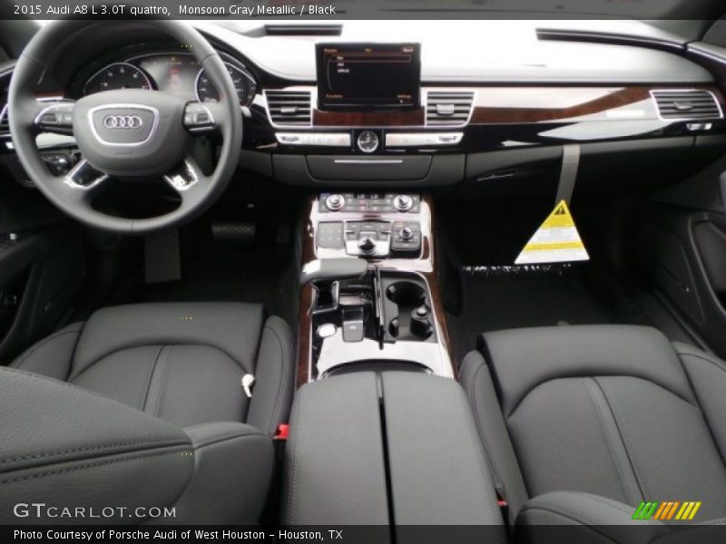 Monsoon Gray Metallic / Black 2015 Audi A8 L 3.0T quattro