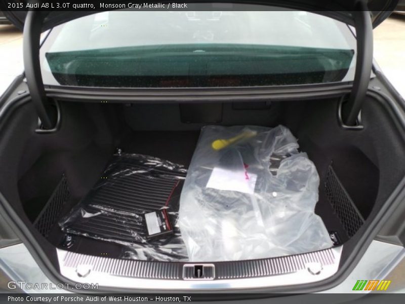 Monsoon Gray Metallic / Black 2015 Audi A8 L 3.0T quattro