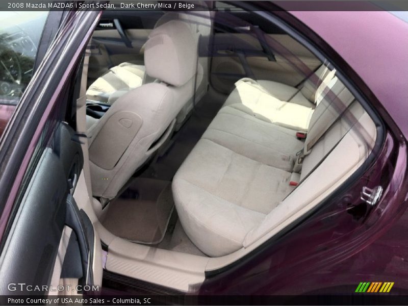 Dark Cherry Mica / Beige 2008 Mazda MAZDA6 i Sport Sedan