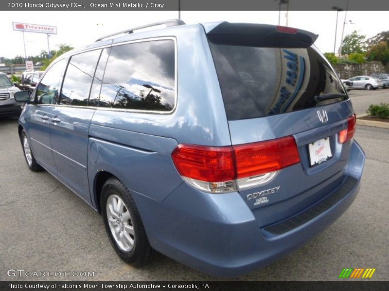 Ocean Mist Metallic / Gray 2010 Honda Odyssey EX-L