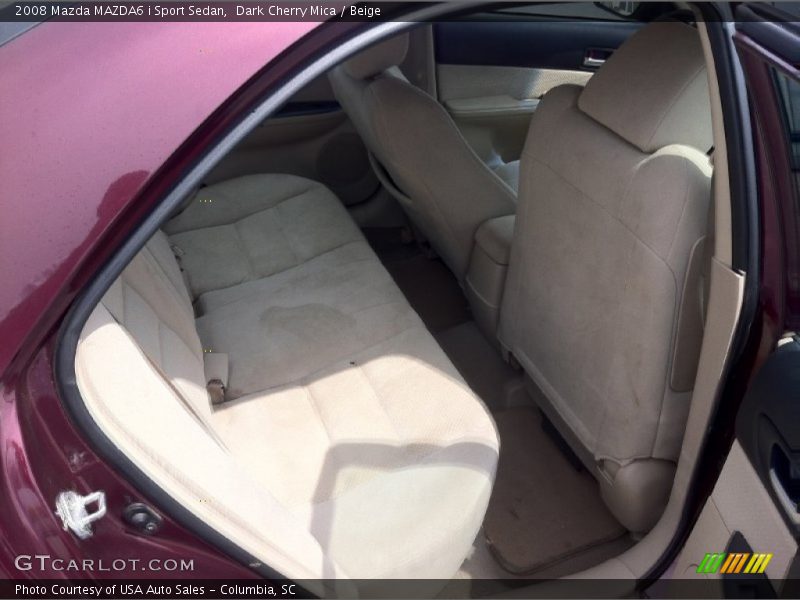 Dark Cherry Mica / Beige 2008 Mazda MAZDA6 i Sport Sedan