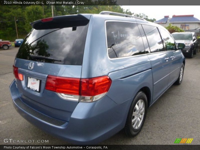 Ocean Mist Metallic / Gray 2010 Honda Odyssey EX-L