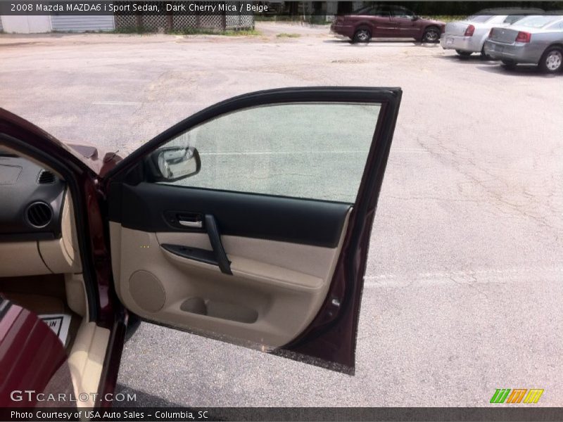 Dark Cherry Mica / Beige 2008 Mazda MAZDA6 i Sport Sedan