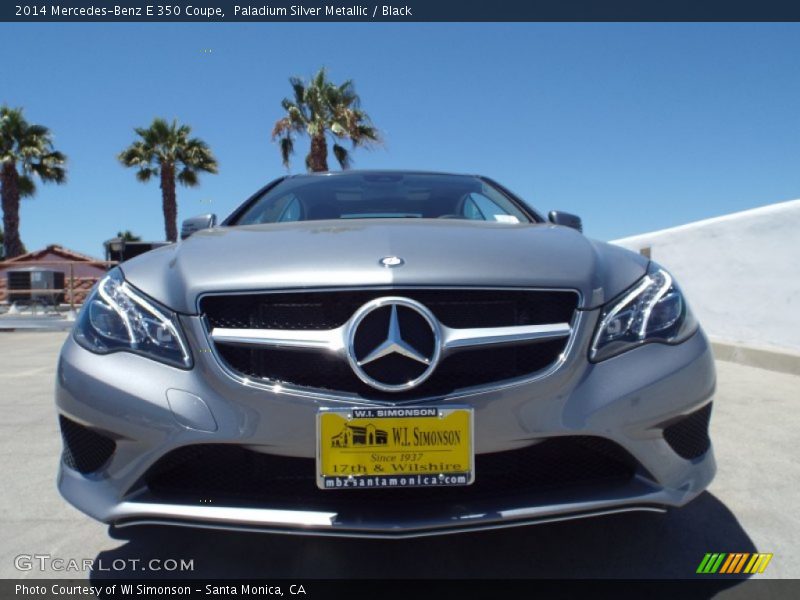 Paladium Silver Metallic / Black 2014 Mercedes-Benz E 350 Coupe