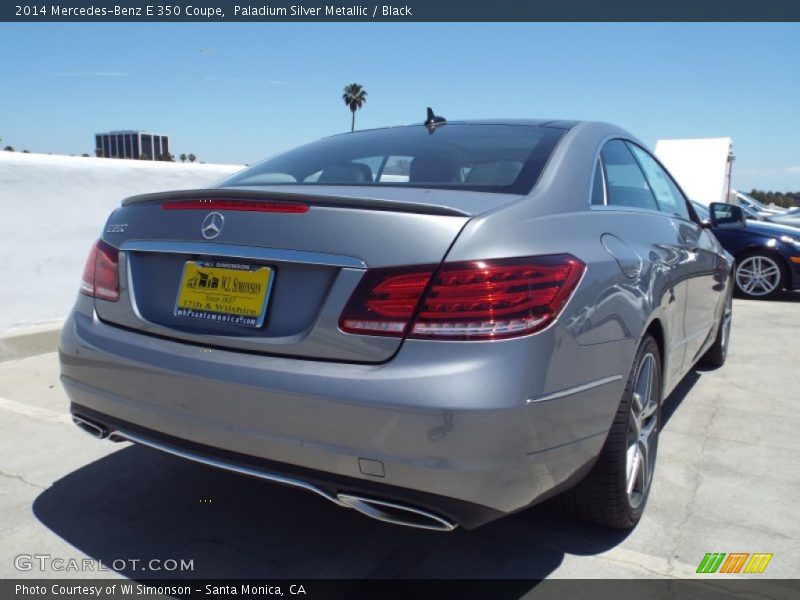 Paladium Silver Metallic / Black 2014 Mercedes-Benz E 350 Coupe