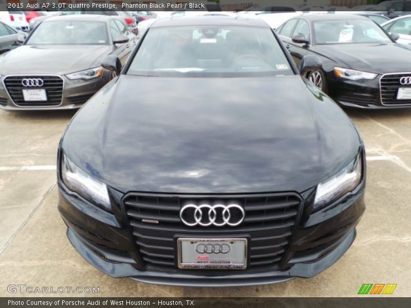 Phantom Black Pearl / Black 2015 Audi A7 3.0T quattro Prestige