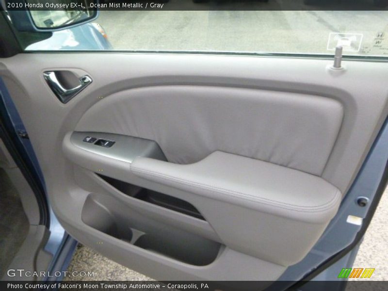 Ocean Mist Metallic / Gray 2010 Honda Odyssey EX-L