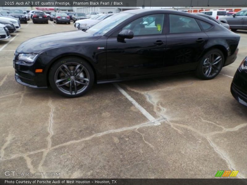Phantom Black Pearl / Black 2015 Audi A7 3.0T quattro Prestige