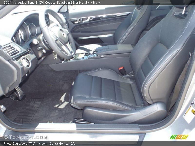 Paladium Silver Metallic / Black 2014 Mercedes-Benz E 350 Coupe