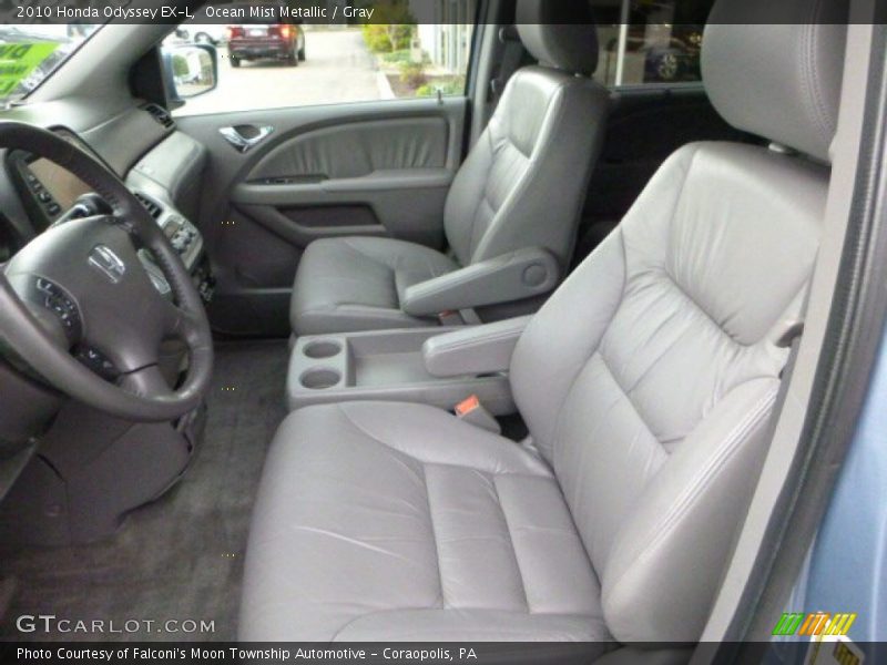 Ocean Mist Metallic / Gray 2010 Honda Odyssey EX-L