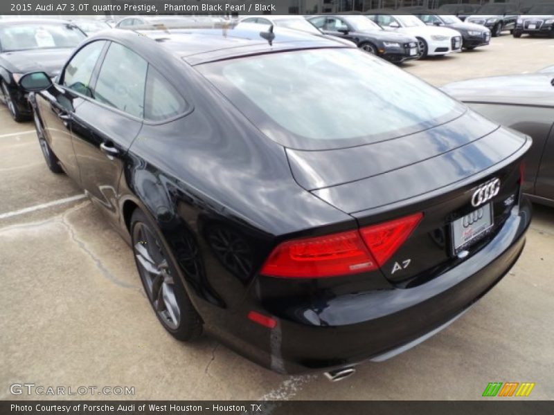 Phantom Black Pearl / Black 2015 Audi A7 3.0T quattro Prestige