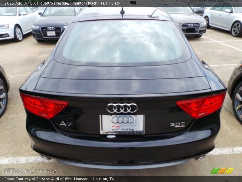 Phantom Black Pearl / Black 2015 Audi A7 3.0T quattro Prestige