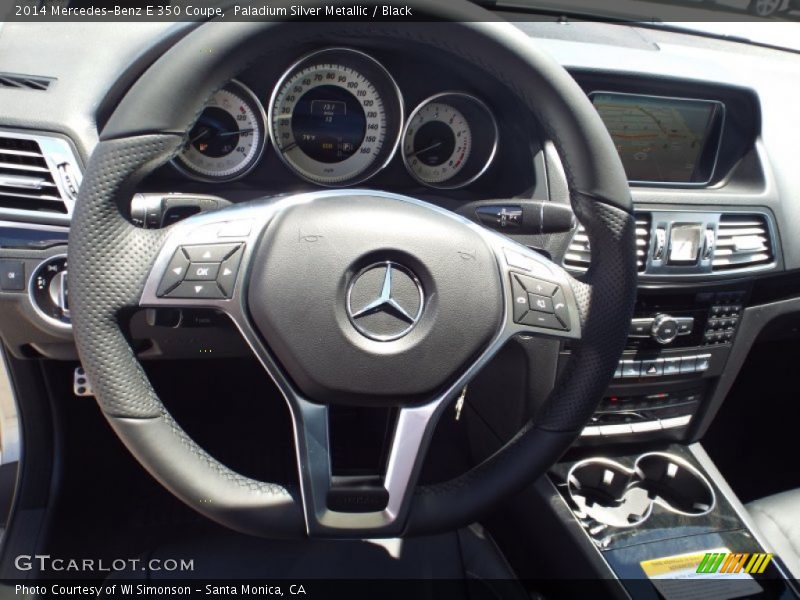 Paladium Silver Metallic / Black 2014 Mercedes-Benz E 350 Coupe