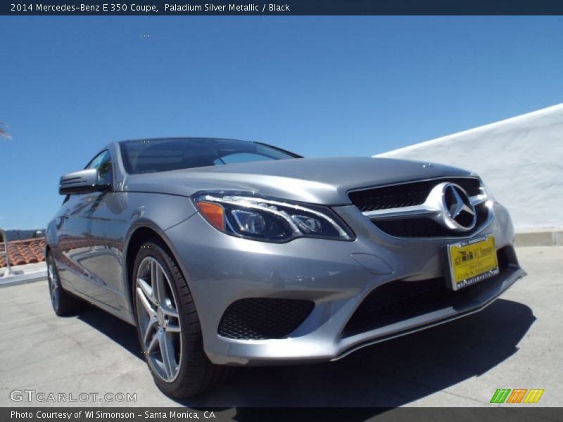 Paladium Silver Metallic / Black 2014 Mercedes-Benz E 350 Coupe
