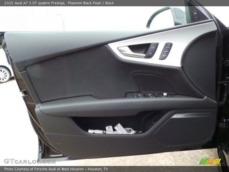 Phantom Black Pearl / Black 2015 Audi A7 3.0T quattro Prestige