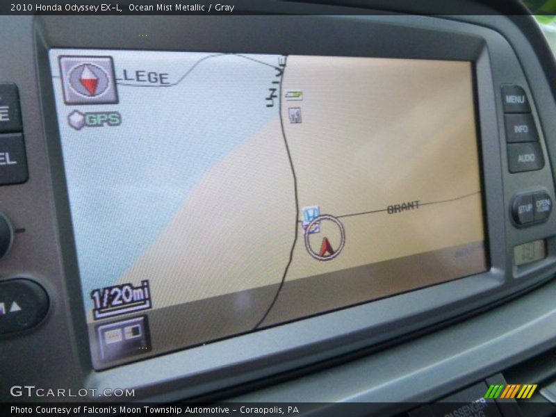 Ocean Mist Metallic / Gray 2010 Honda Odyssey EX-L