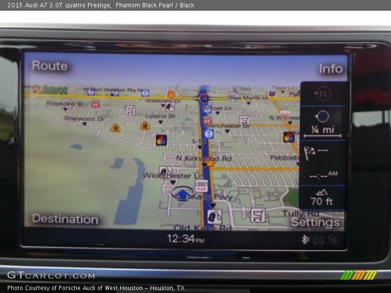 Phantom Black Pearl / Black 2015 Audi A7 3.0T quattro Prestige