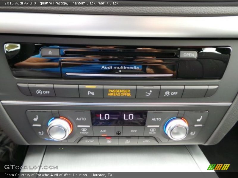Phantom Black Pearl / Black 2015 Audi A7 3.0T quattro Prestige