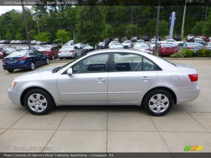 Bright Silver / Gray 2009 Hyundai Sonata GLS