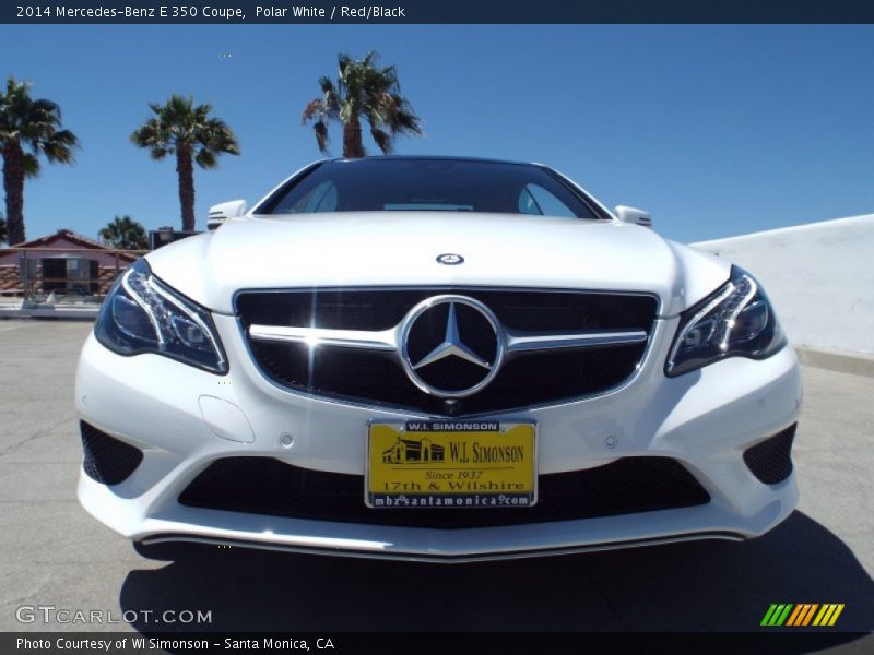 Polar White / Red/Black 2014 Mercedes-Benz E 350 Coupe