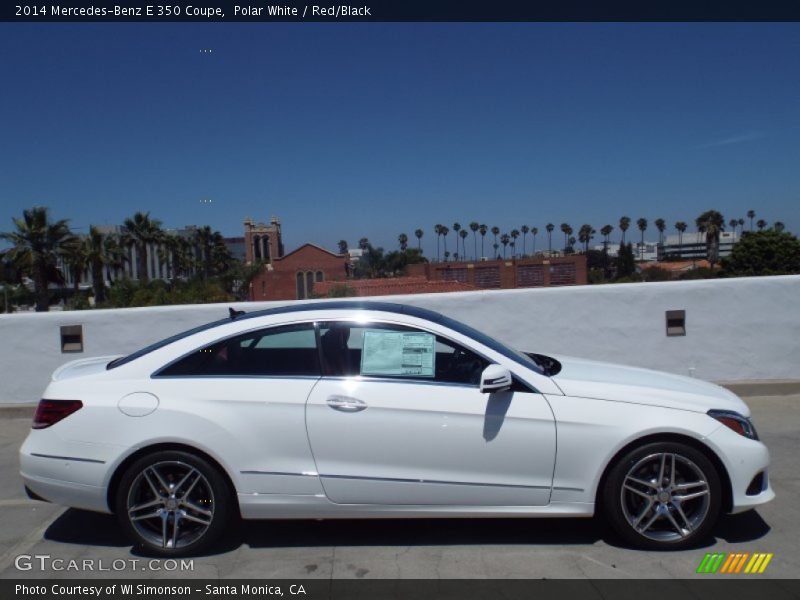 Polar White / Red/Black 2014 Mercedes-Benz E 350 Coupe