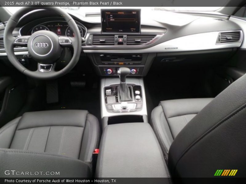 Phantom Black Pearl / Black 2015 Audi A7 3.0T quattro Prestige