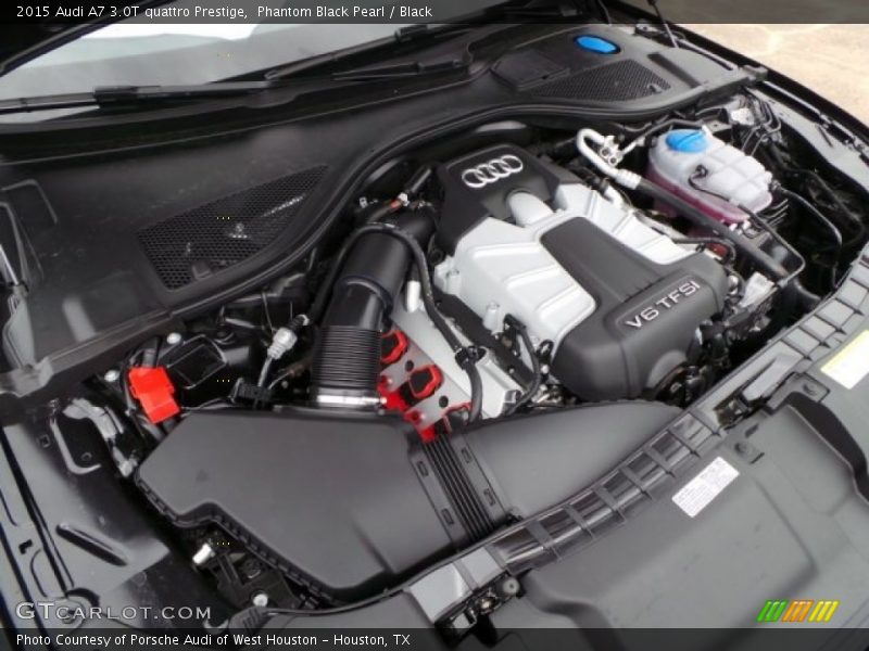 Phantom Black Pearl / Black 2015 Audi A7 3.0T quattro Prestige
