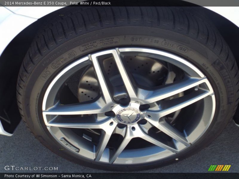 Polar White / Red/Black 2014 Mercedes-Benz E 350 Coupe
