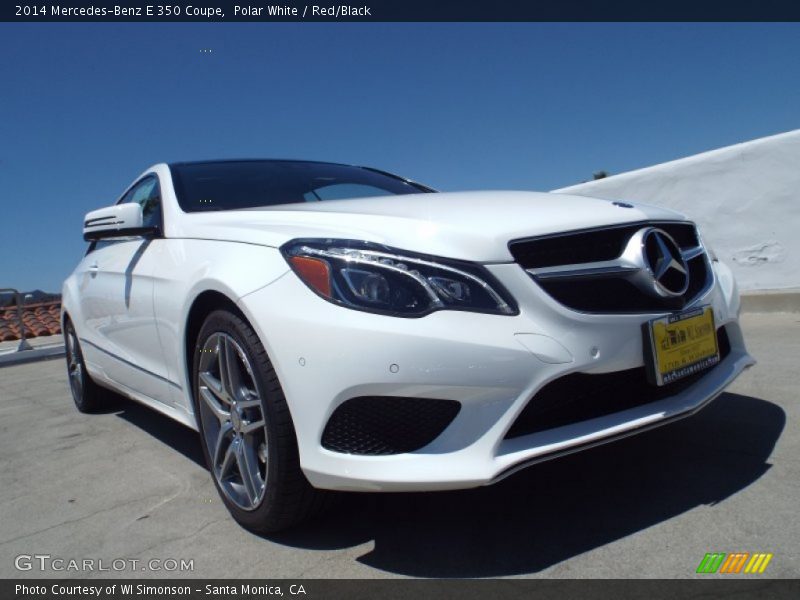 Polar White / Red/Black 2014 Mercedes-Benz E 350 Coupe