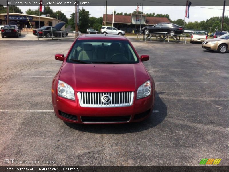 Vivid Red Metallic / Camel 2007 Mercury Milan V6