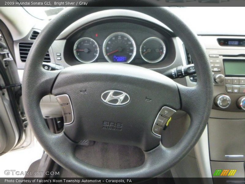 Bright Silver / Gray 2009 Hyundai Sonata GLS