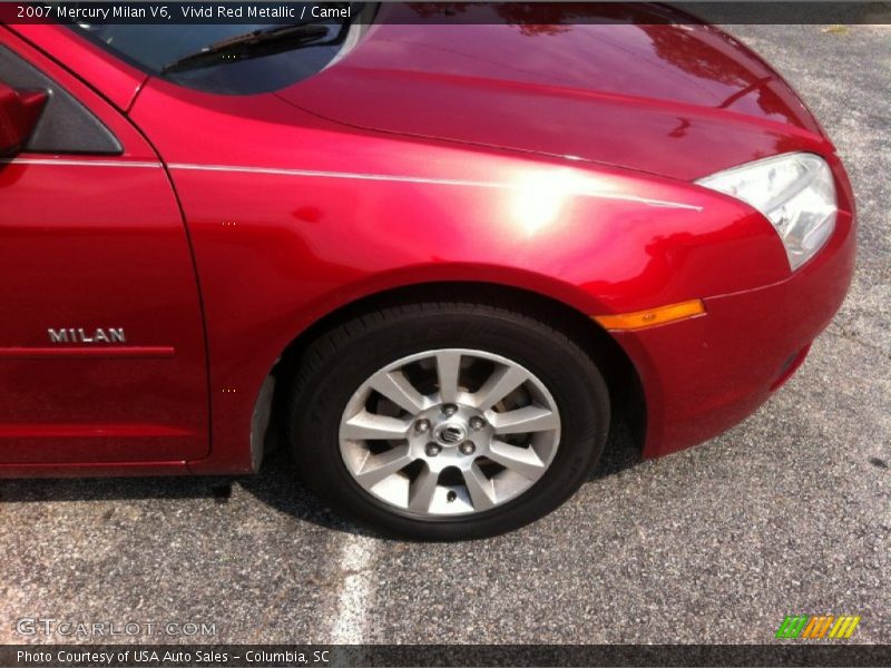 Vivid Red Metallic / Camel 2007 Mercury Milan V6