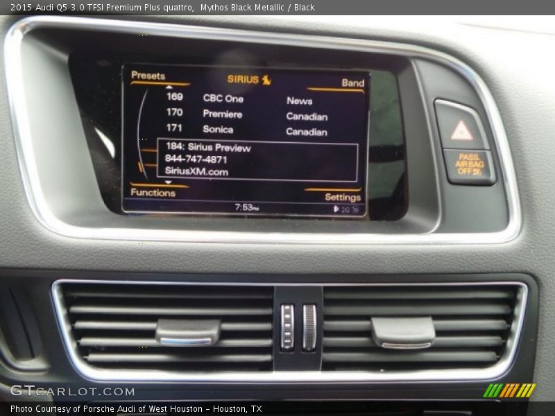 Mythos Black Metallic / Black 2015 Audi Q5 3.0 TFSI Premium Plus quattro
